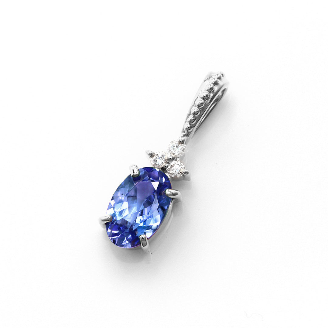 ビズー公式】タンザナイト(ディープカラー) ×ダイヤモンド K18/PT