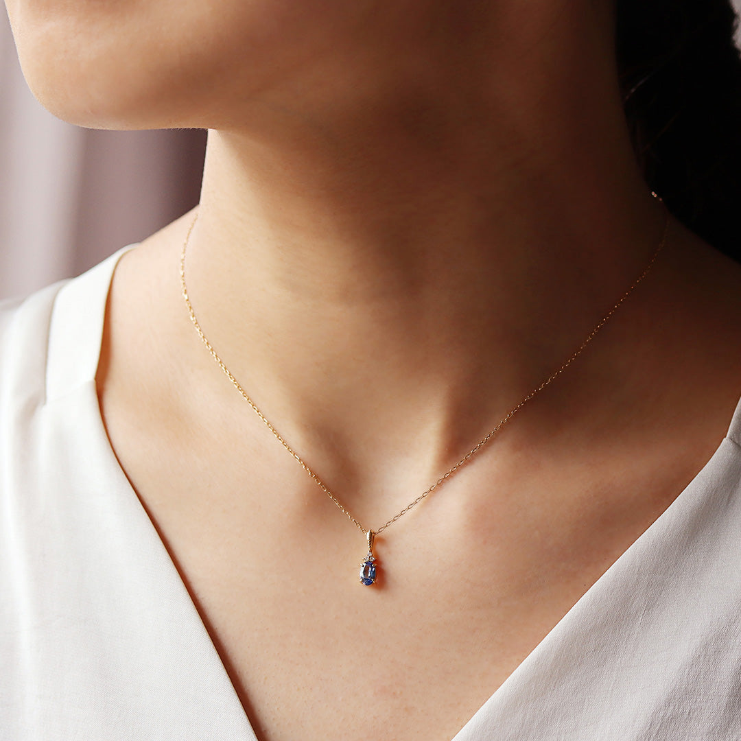 ビズー公式】タンザナイト(ディープカラー) ×ダイヤモンド K18/PT