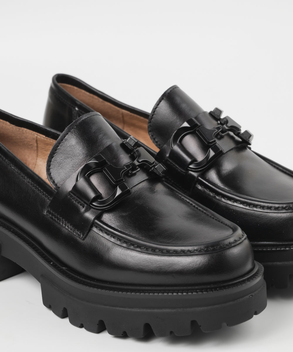 BONTRE/タンクソールビットローファー