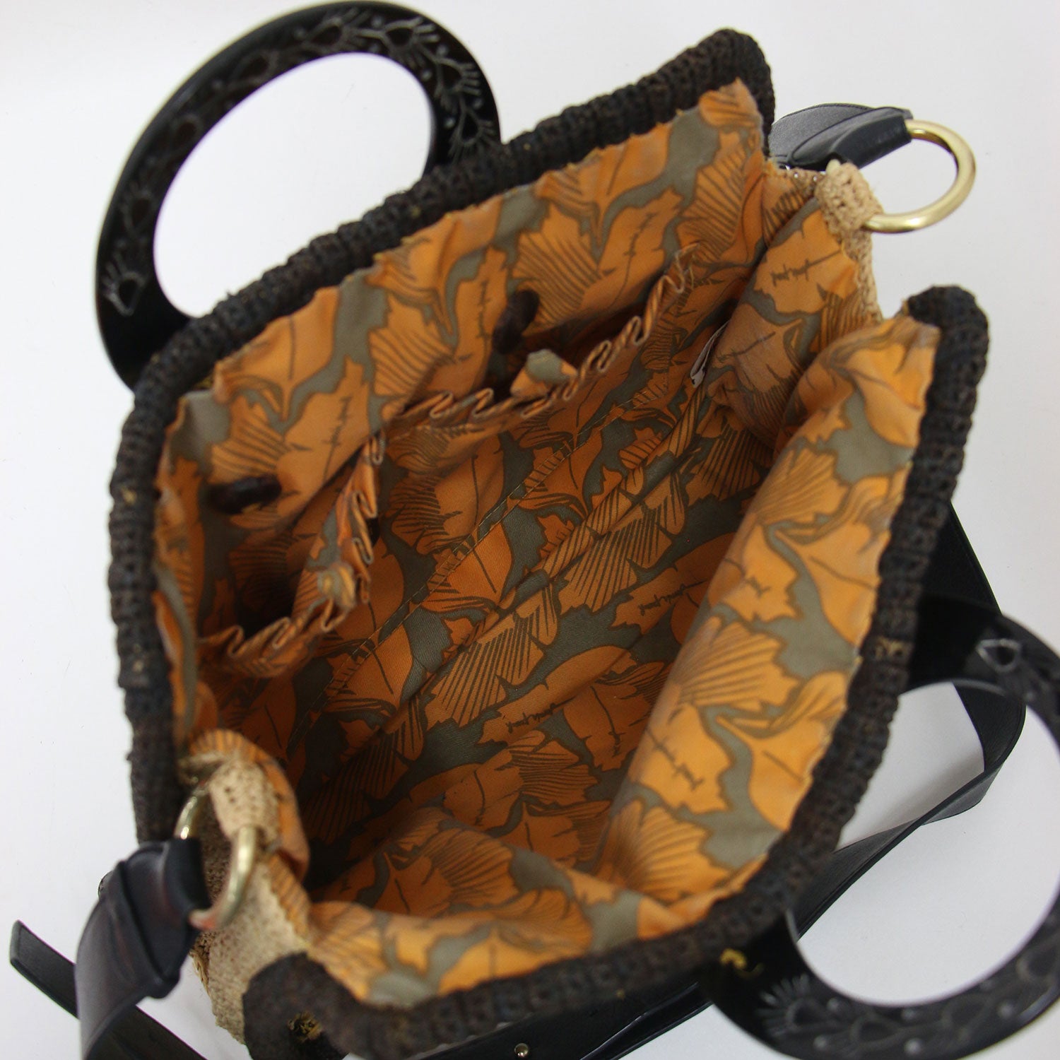 JAMIN PUECH (ジャマンピュエッシュ) 2WAY ラフィア バッグ