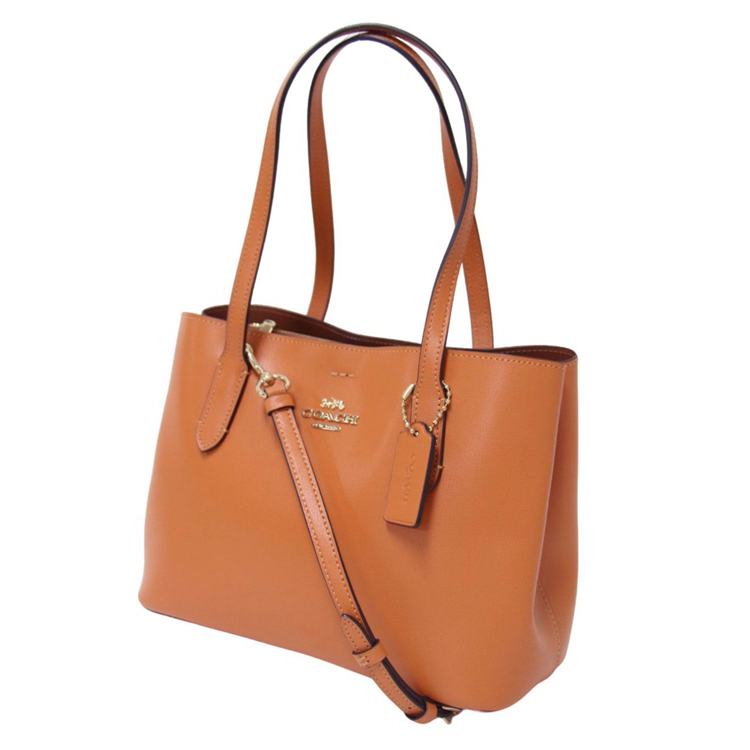 COACH (コーチ) ミニアベニュー キャリーオール レザー トートバッグ