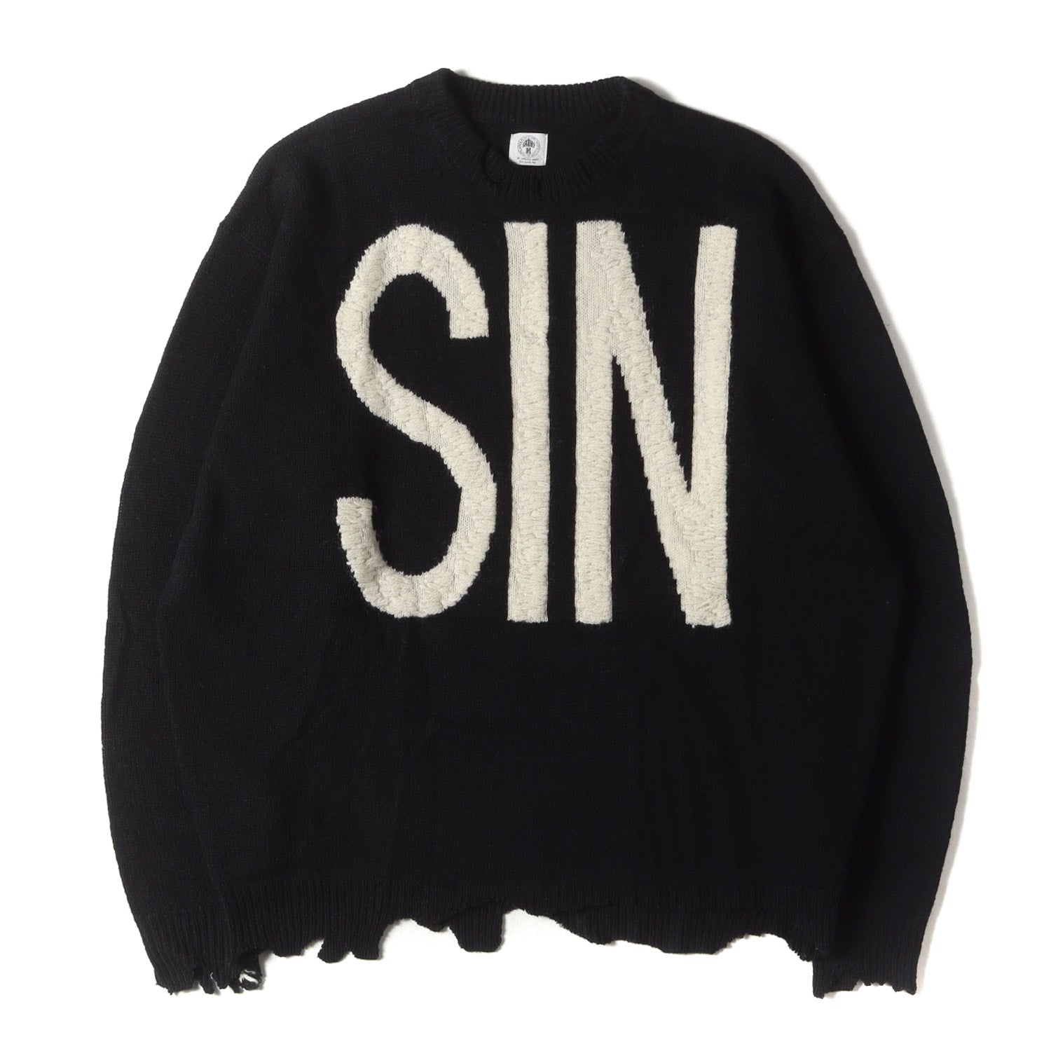 SAINT MICHAEL (セントマイケル) 21AW ダメージ加工 SINロゴ オーバー