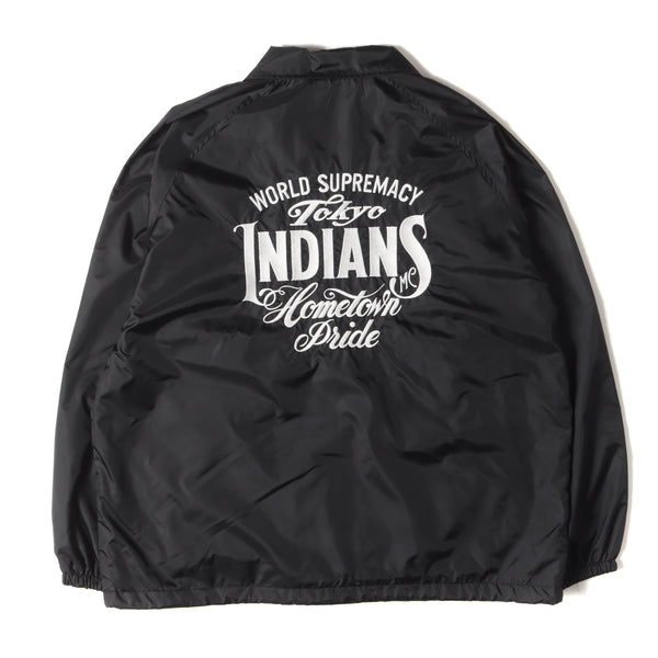 22AW 東京インディアンズ ブランドロゴ刺繍 ナイロン コーチジャケット