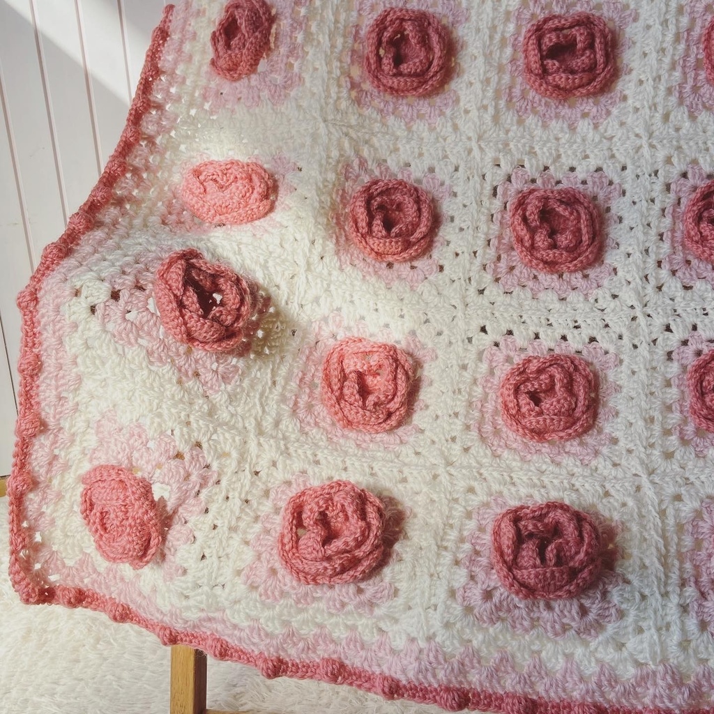 バラモチーフ ブランケット - miruchick* - BOOTH