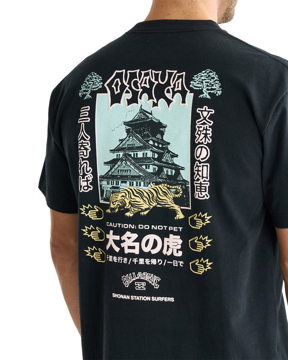 BILLABONG メンズ 【BB GALLERY】 OSAKA CASTLE Tシャツ【OVER FIT