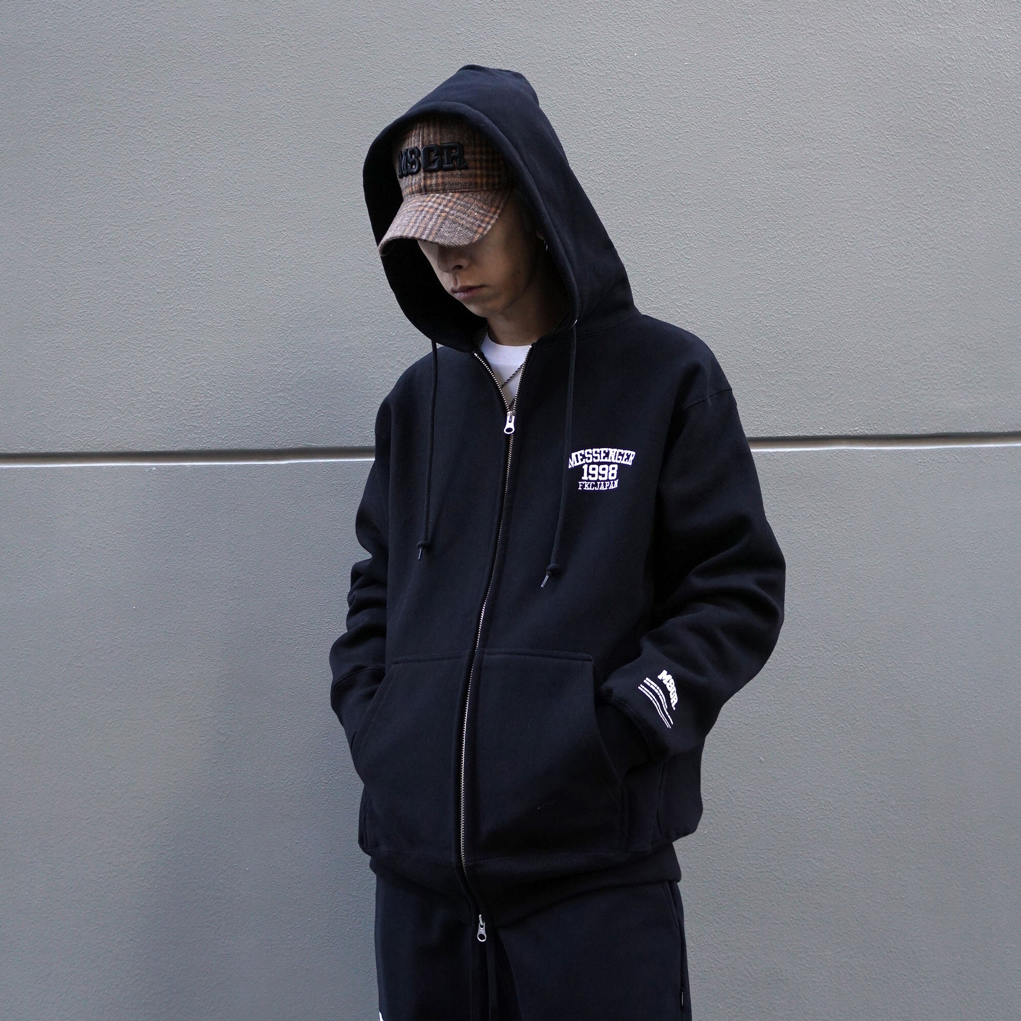 MSGR ジップパーカー / SINCE EMB 12oz FLEECE LINING ZIP HOOD – boil
