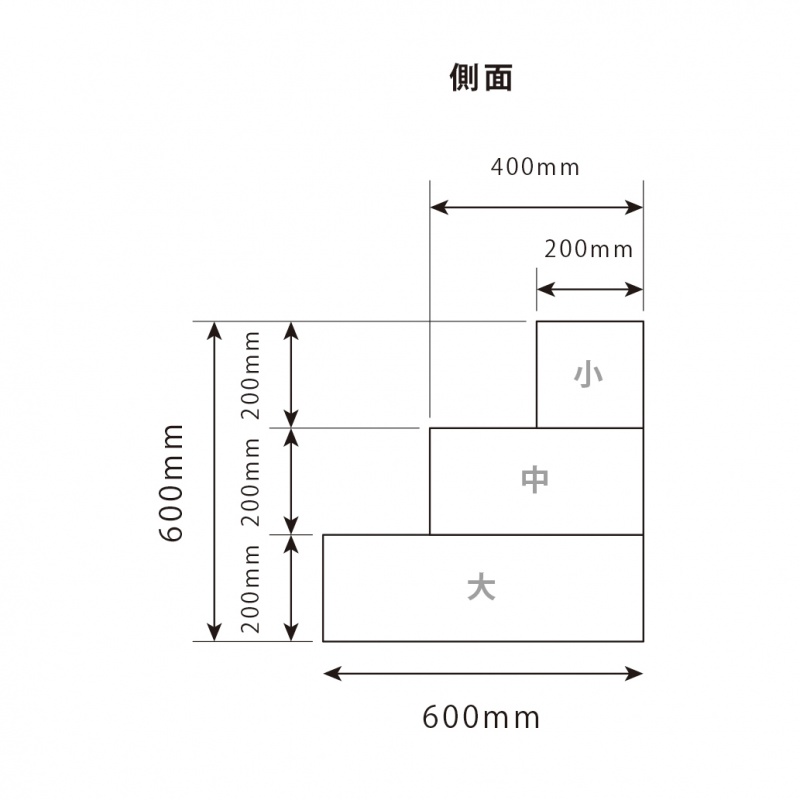 ひな壇(BOX積上げ式) - 展示台・ディスプレイ什器製作｜bolda（ボルダ