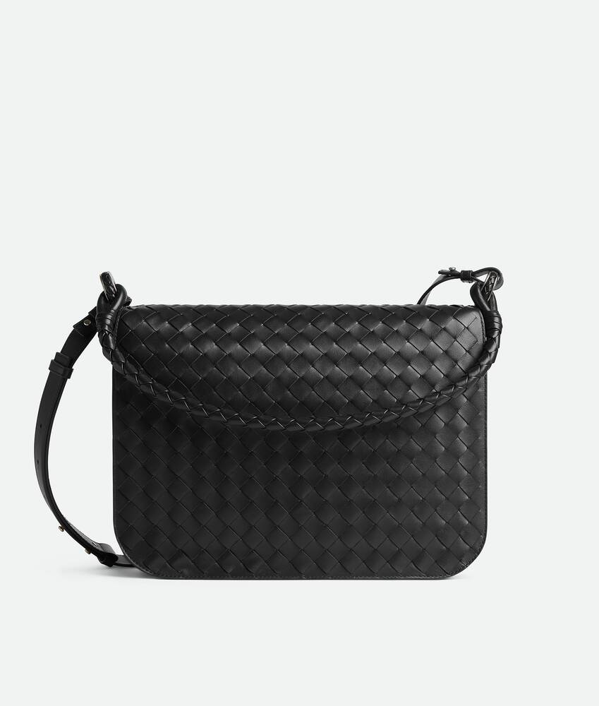 Men's Swing Messenger in Black | Bottega Veneta US