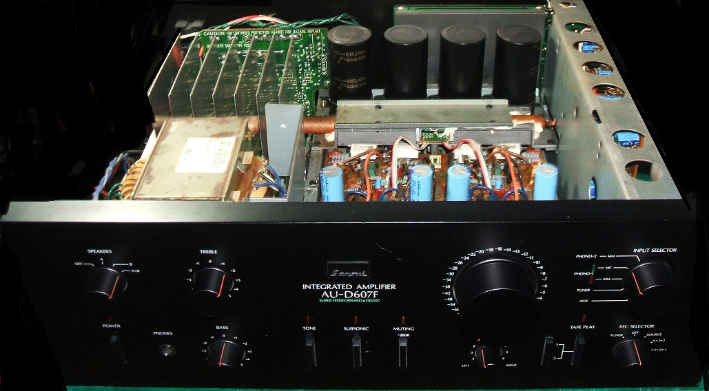 SANSUI・AU－D607F（ﾌﾟﾘﾒｲﾝｱﾝﾌﾟ）修理記① | たもつ ちゃんの