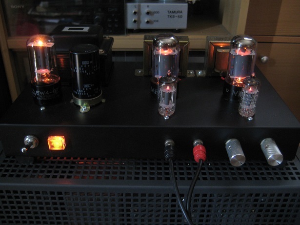 6V6-GT/6F6-GT 兼用シングル・アンプの製作 その② / 最大出力の測定等