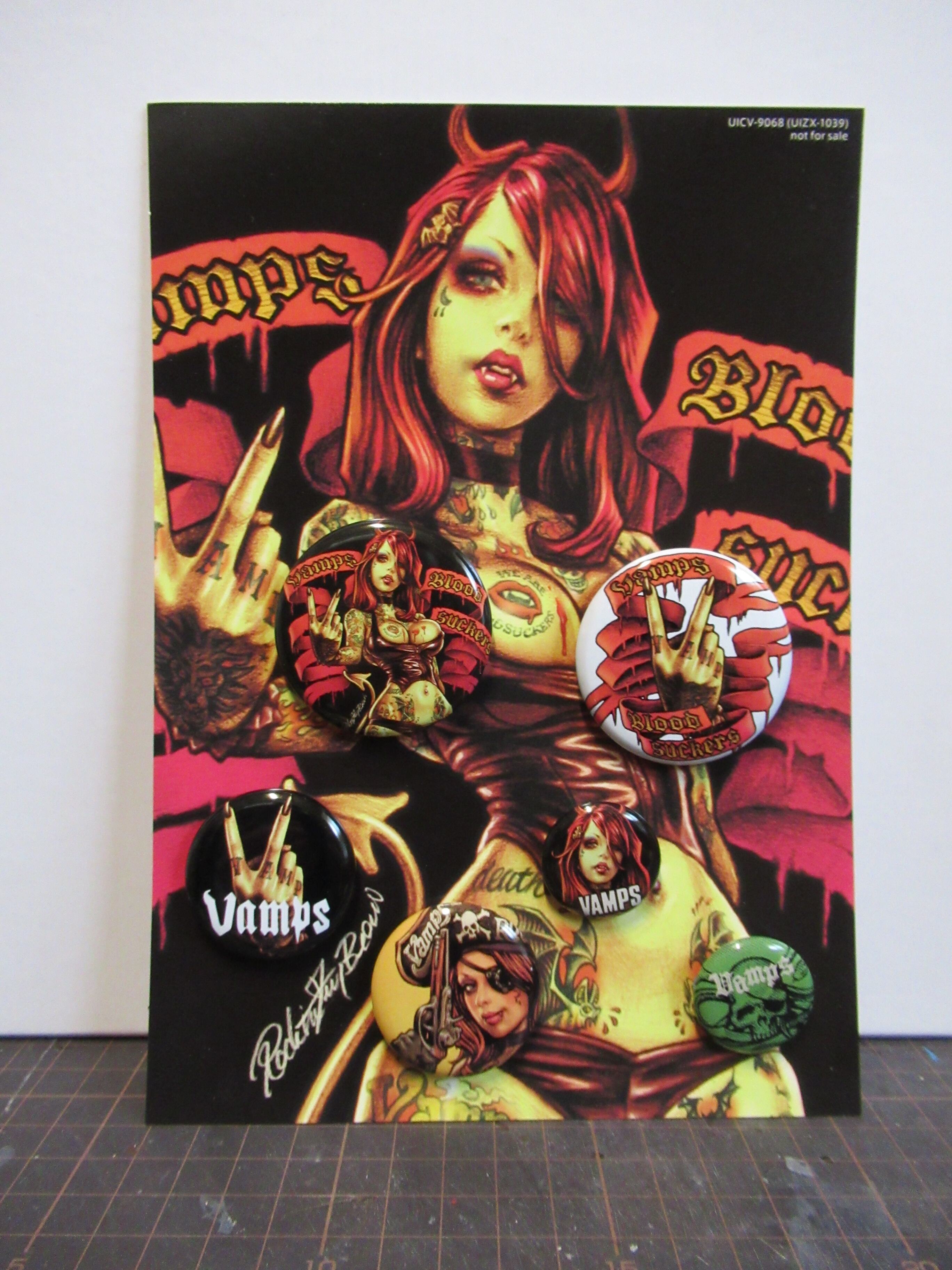 Rockin' Jelly Bean VAMPS BLOODSUCKERS 缶バッチセット | Papa's