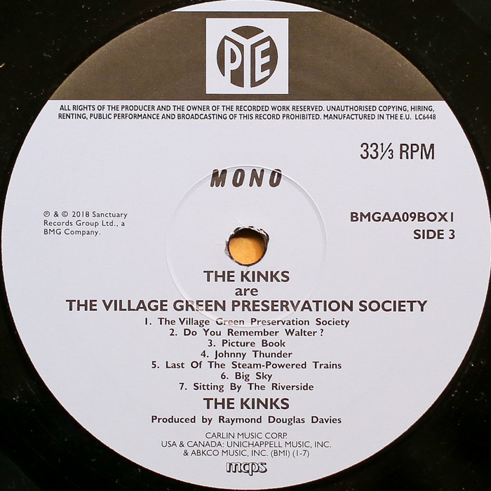 The Kinks Are The Village Green Preservation Society UK Mono - The