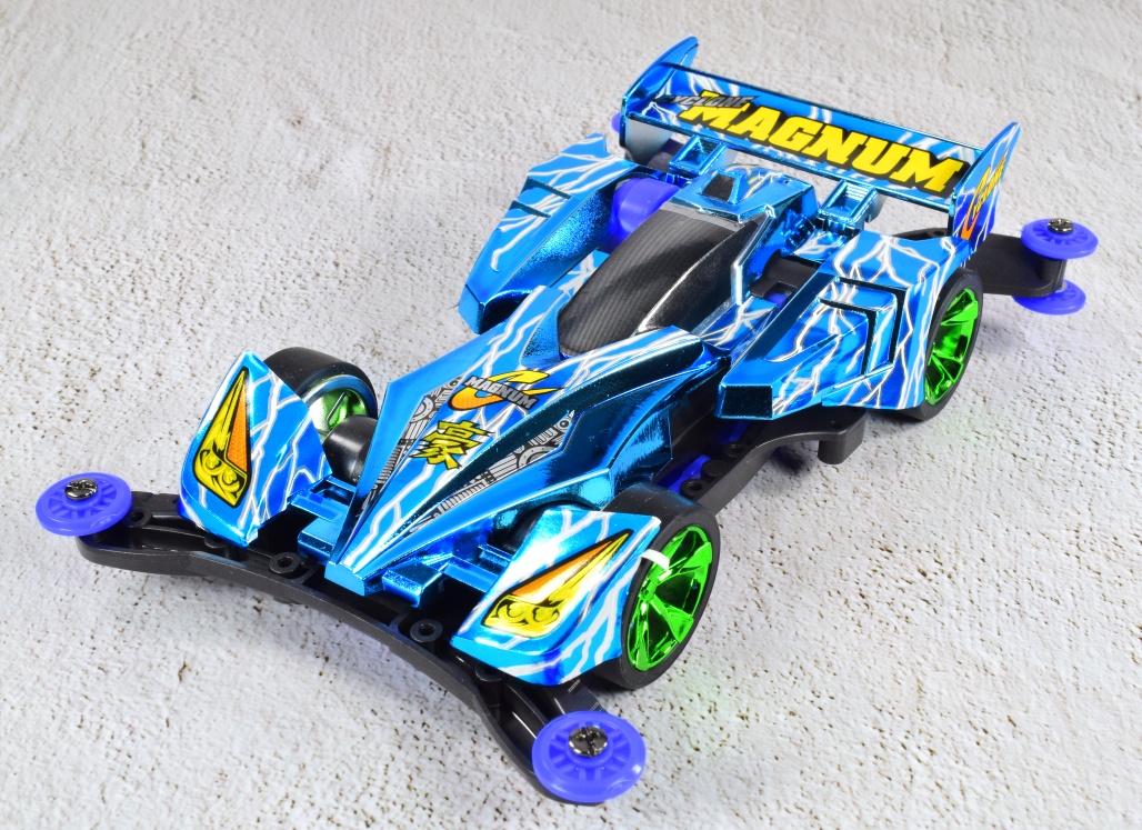 フルカウルミニ四駆シリーズ サイクロンマグナム ブルーメタリック Ver