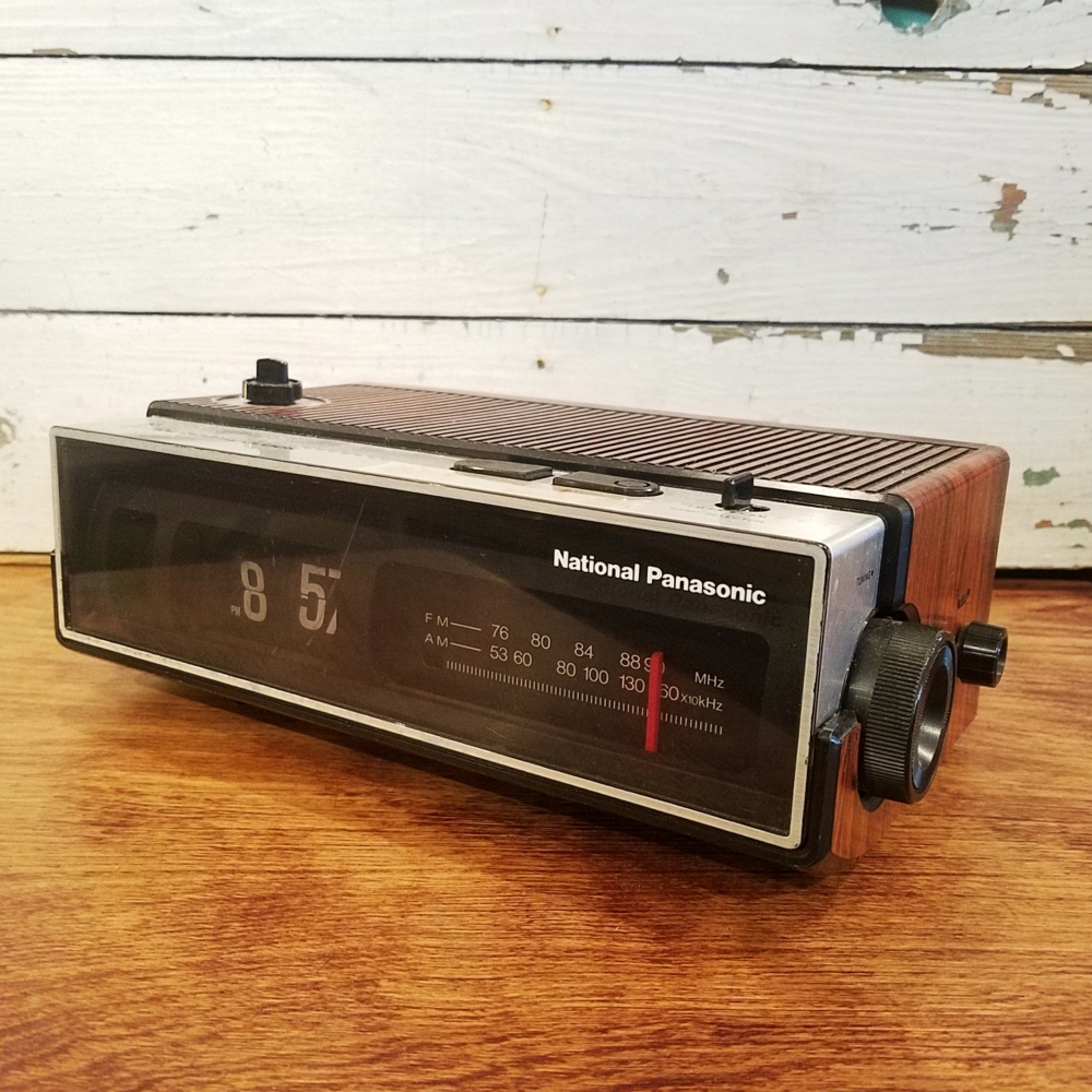 National Panasonic RC-707S パタパタ クロックラジオ National