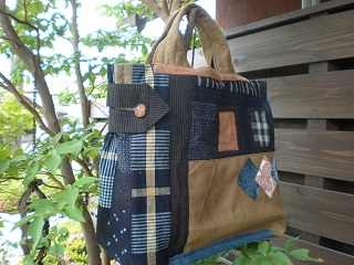 酒袋 手提げバッグ | 古布工房 小手毬