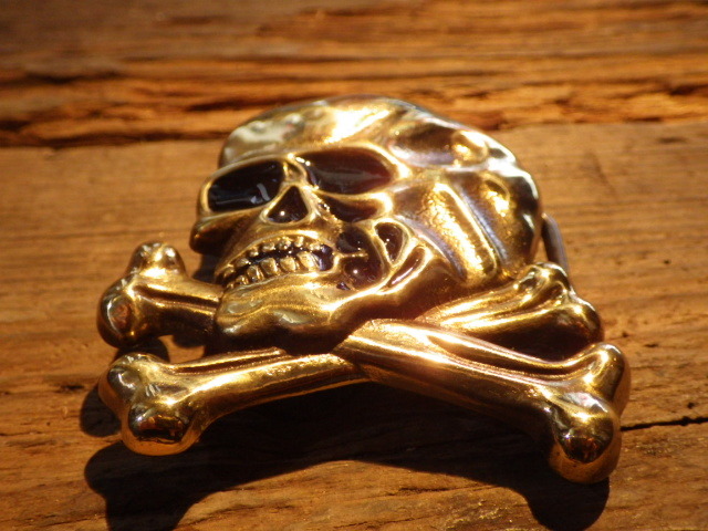 本日の出品☆70'S☆BARON☆スカル☆バックル☆ビンテージ☆クロス