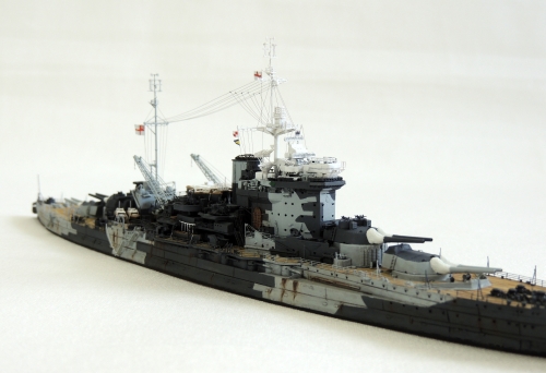 完成！！ 1/700 英国戦艦【ウォースパイト】（1942年）の詳細画像です