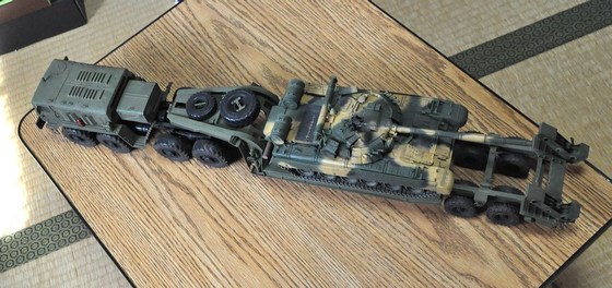 模型】トランペッター 1/35 MAZ-537Gトレーラー＆セミトレーラー 完成