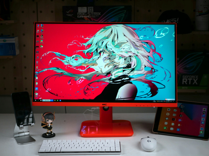 HKC、おそらく世界初となるオレンジ一色の27インチ IPS WQHD 144Hz