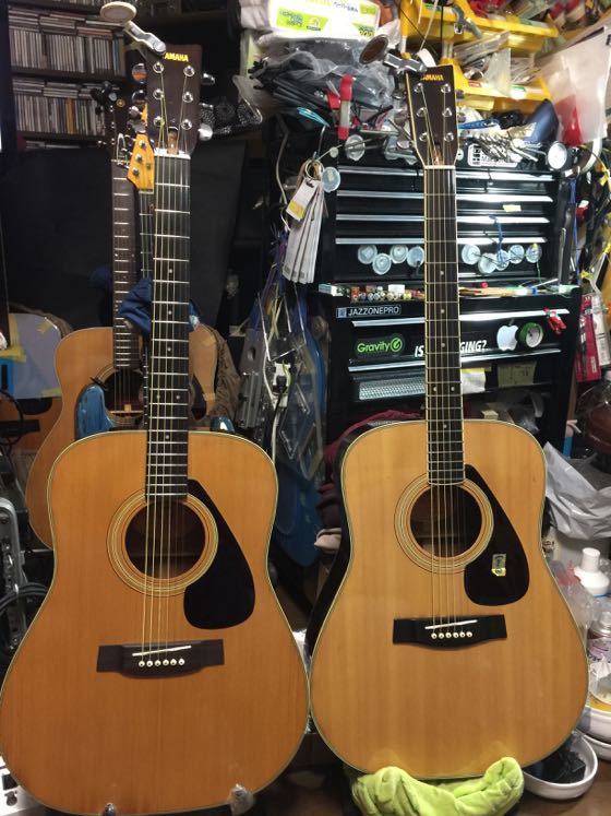 □ 2019年11月20日 YAMAHA FG オレンジラベル2本 試奏チェック始め