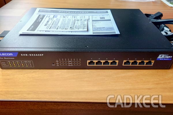 エレコム 10Gbps 8ポートスマートスイッチングハブ EHB-SX2A08F