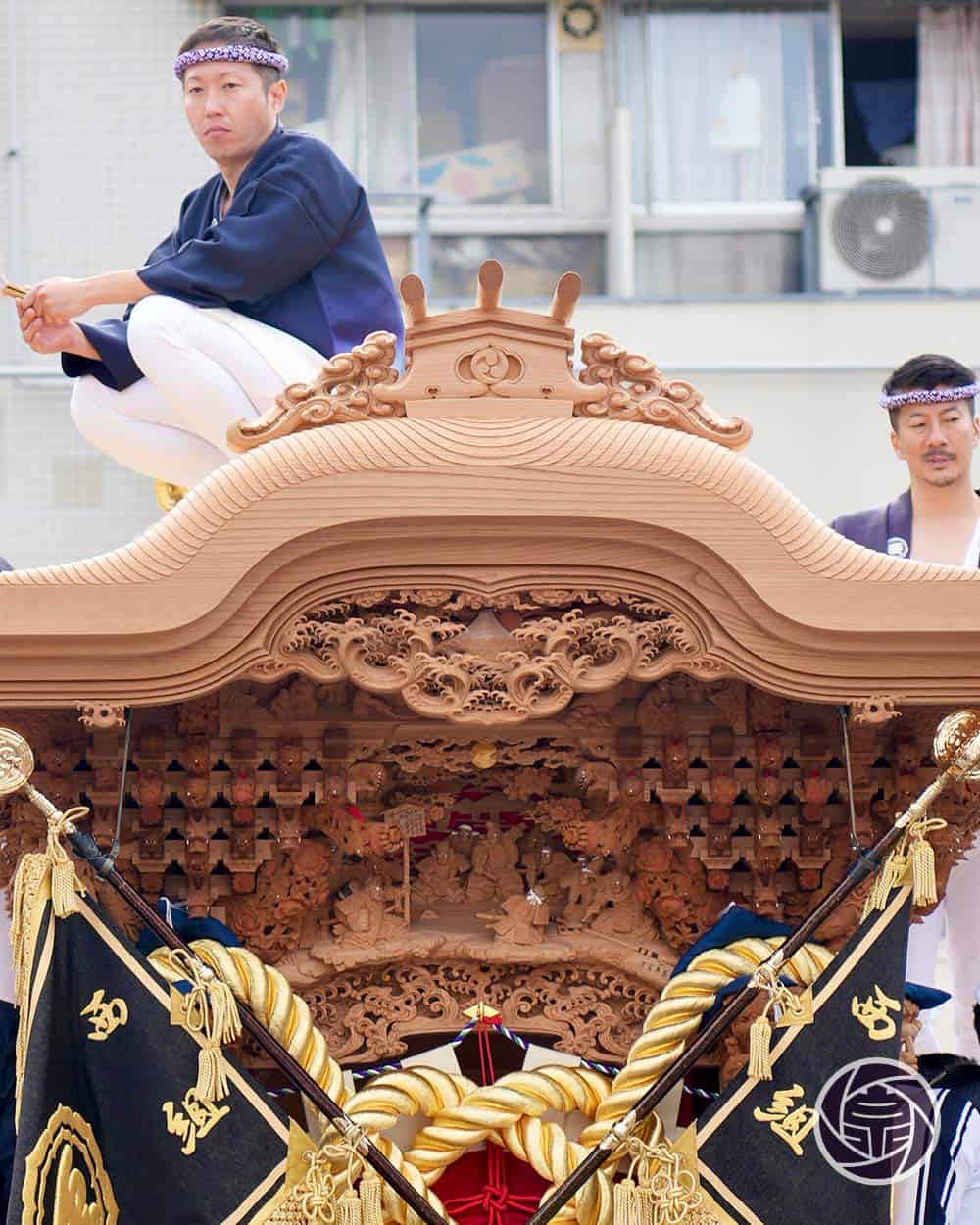 西組のだんじり（堺市・津久野地区）泉祭記