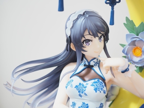 □スピリテイル「1/7 桜島麻衣・白チャイナドレスver.」フィギュア徹底