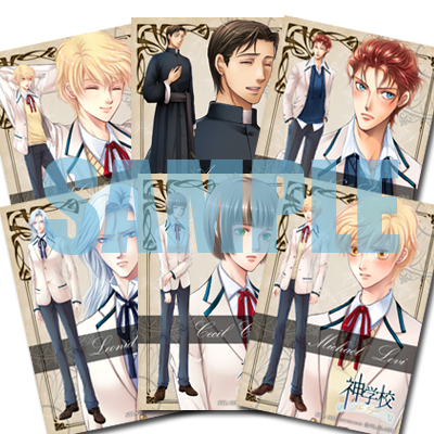 win「神学校 The Gift」レーベル絵柄＆予約特典ブロマイドセット絵柄