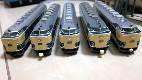 KATO 581系 基本セットの入線 - 入線車両