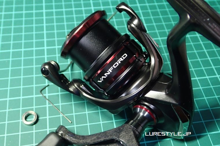 シマノ 20 ヴァンフォードにベアリングを追加 スプールシャフト編