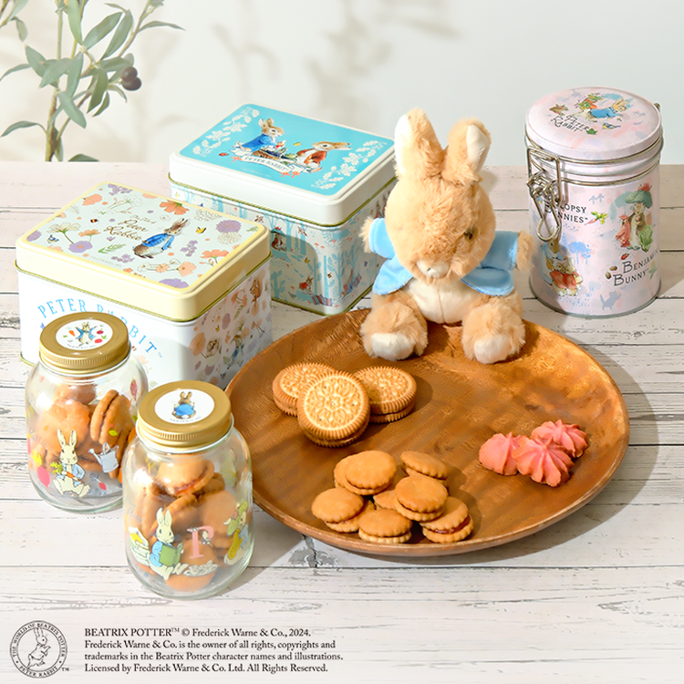 ワンズテラスで展開中のピーターラビット™アイテム。ゆっくり過ごす