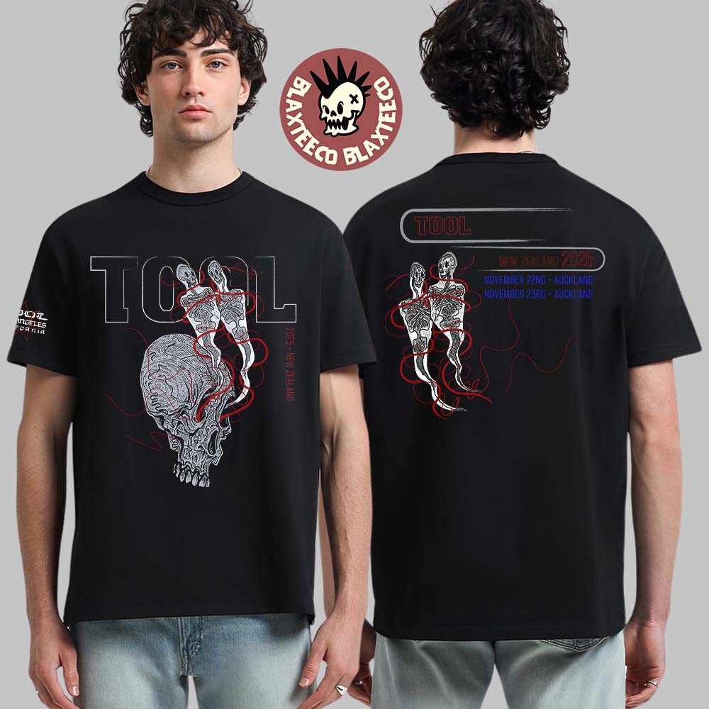 Tool 2025 New Zealand Tour With Dates Back Event T-Shirt - Blaxteeco