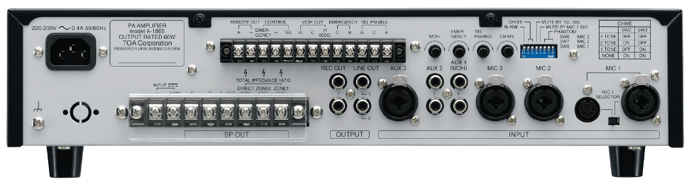 TOA A1803 Mixer Amplifier | Blaydon Communications Limited