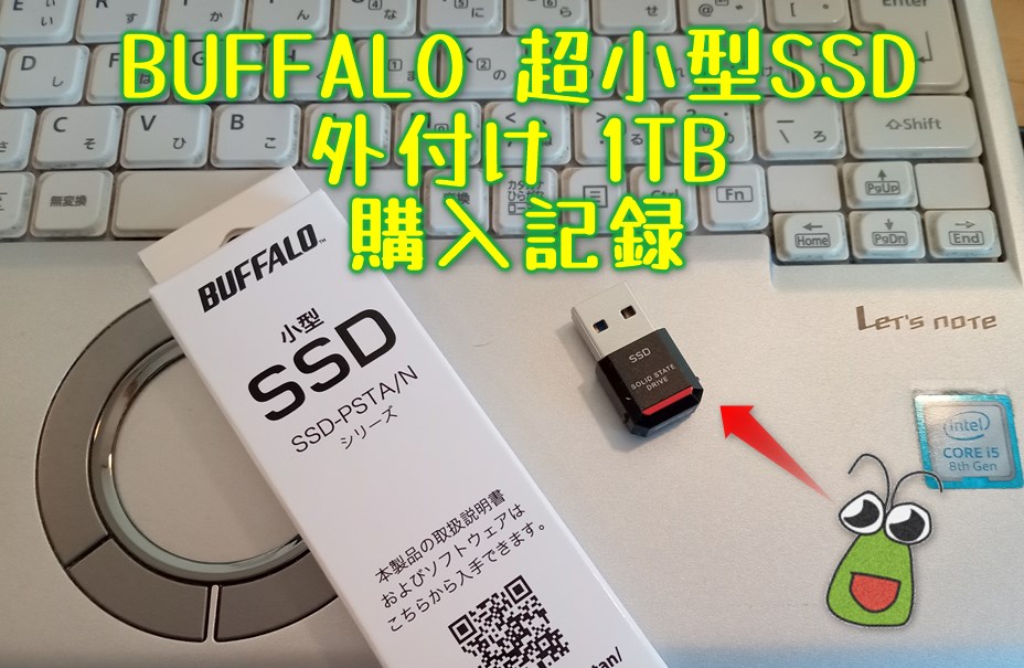 BUFFALOの超小型外付けSSD 1TB買ってみた | ばったんの技術系ブログ