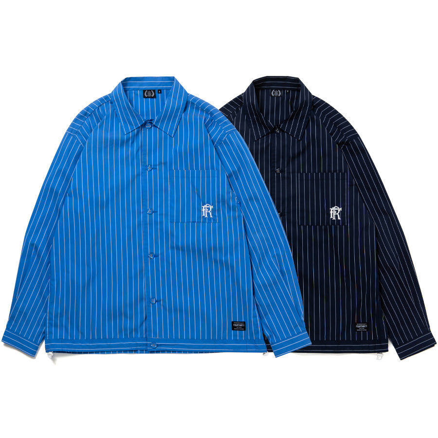 430 ( FOURTHIRTY ) STRIPE COACH JACKET ストライプ コーチジャケット