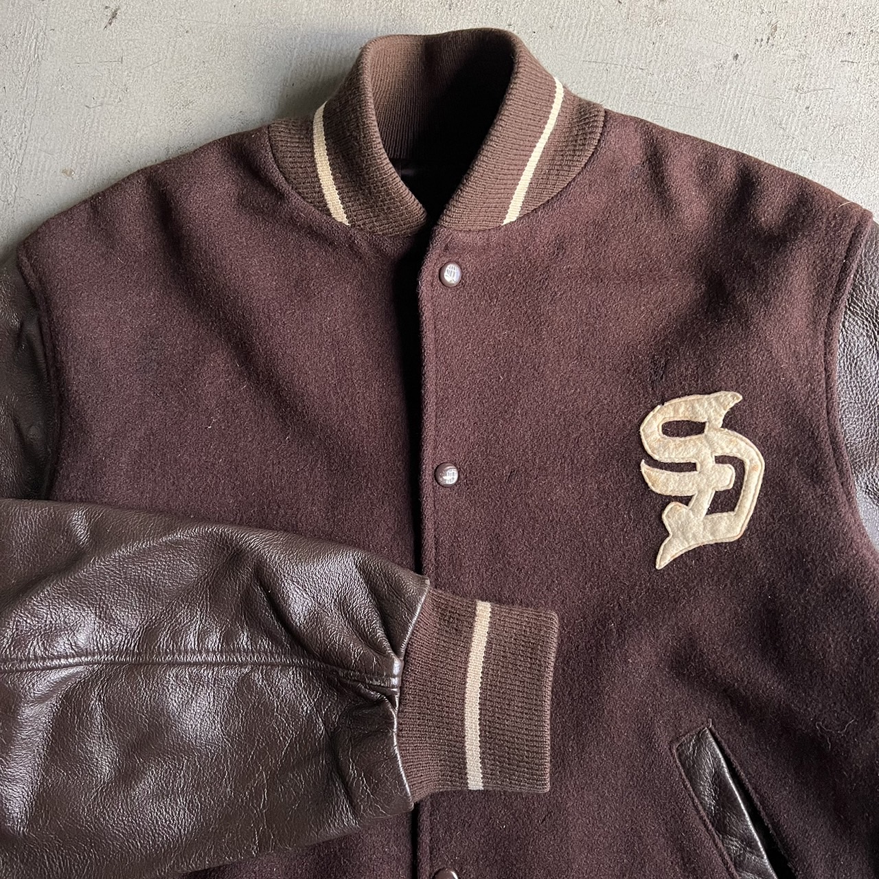 90s Supreme 2nd Varsity Jacket - blue room