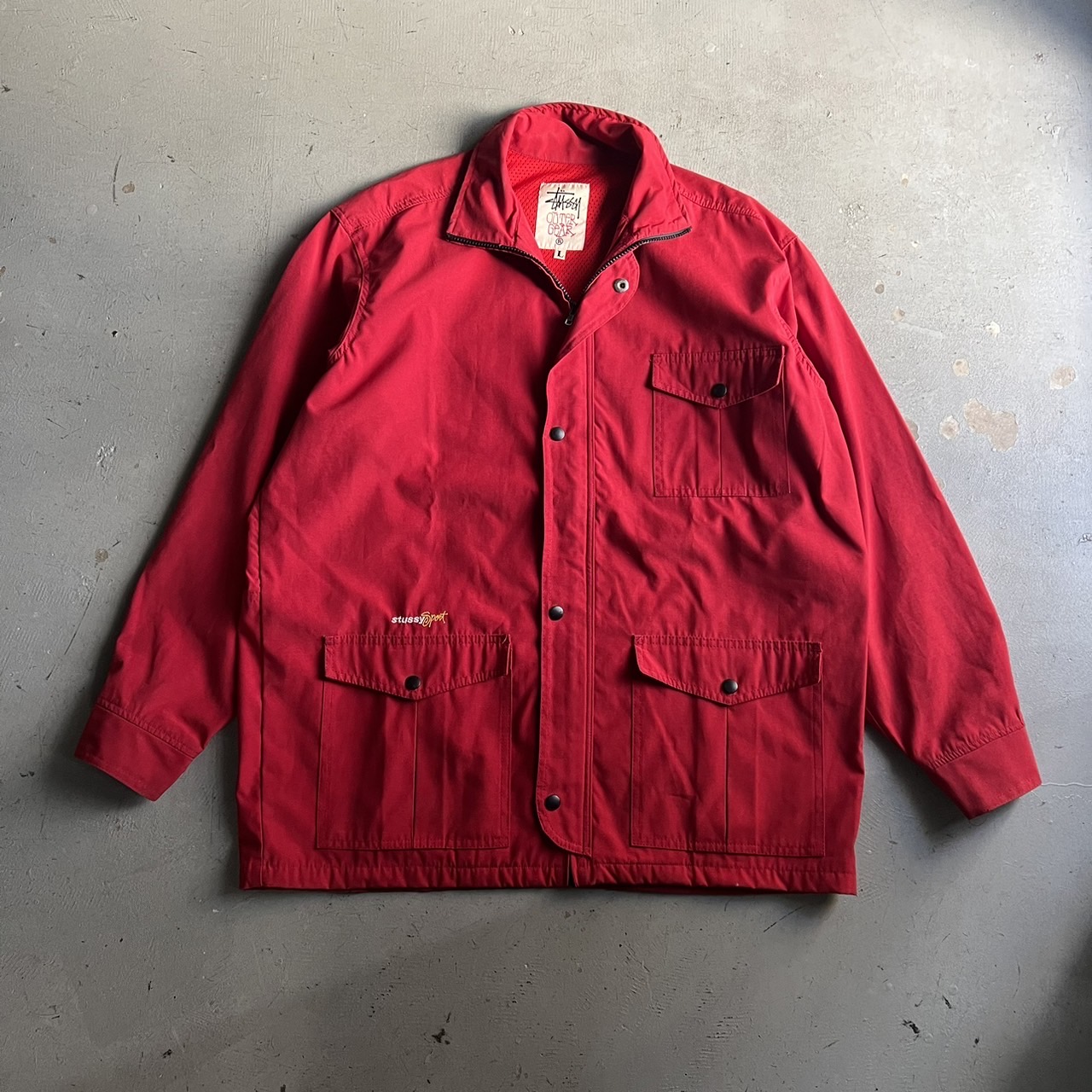 90s Stussy Sport Nylon Jacket - blue room