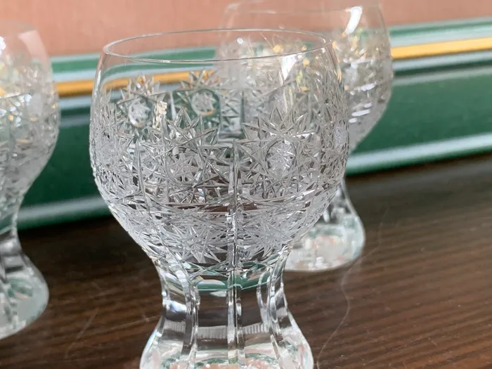 70s ボヘミア Holice ミニグラス・リキュール アンティーク エッジング