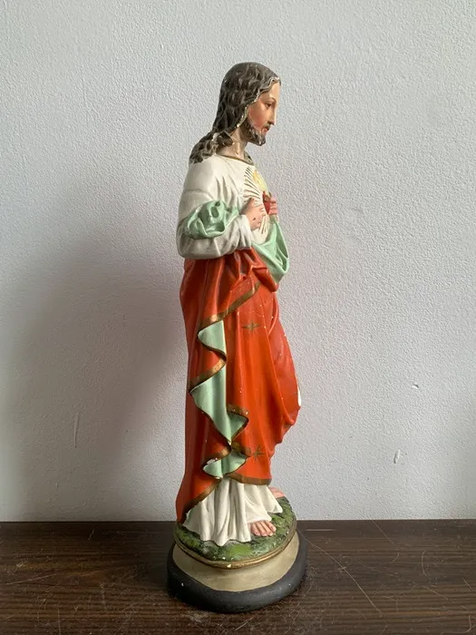 ベルギー 40s イエスキリスト 置物・オブジェ アンティーク | Blue