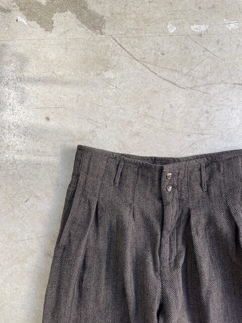 kaval / phoenix pants 'wool dobby herringbone'(カヴァルの