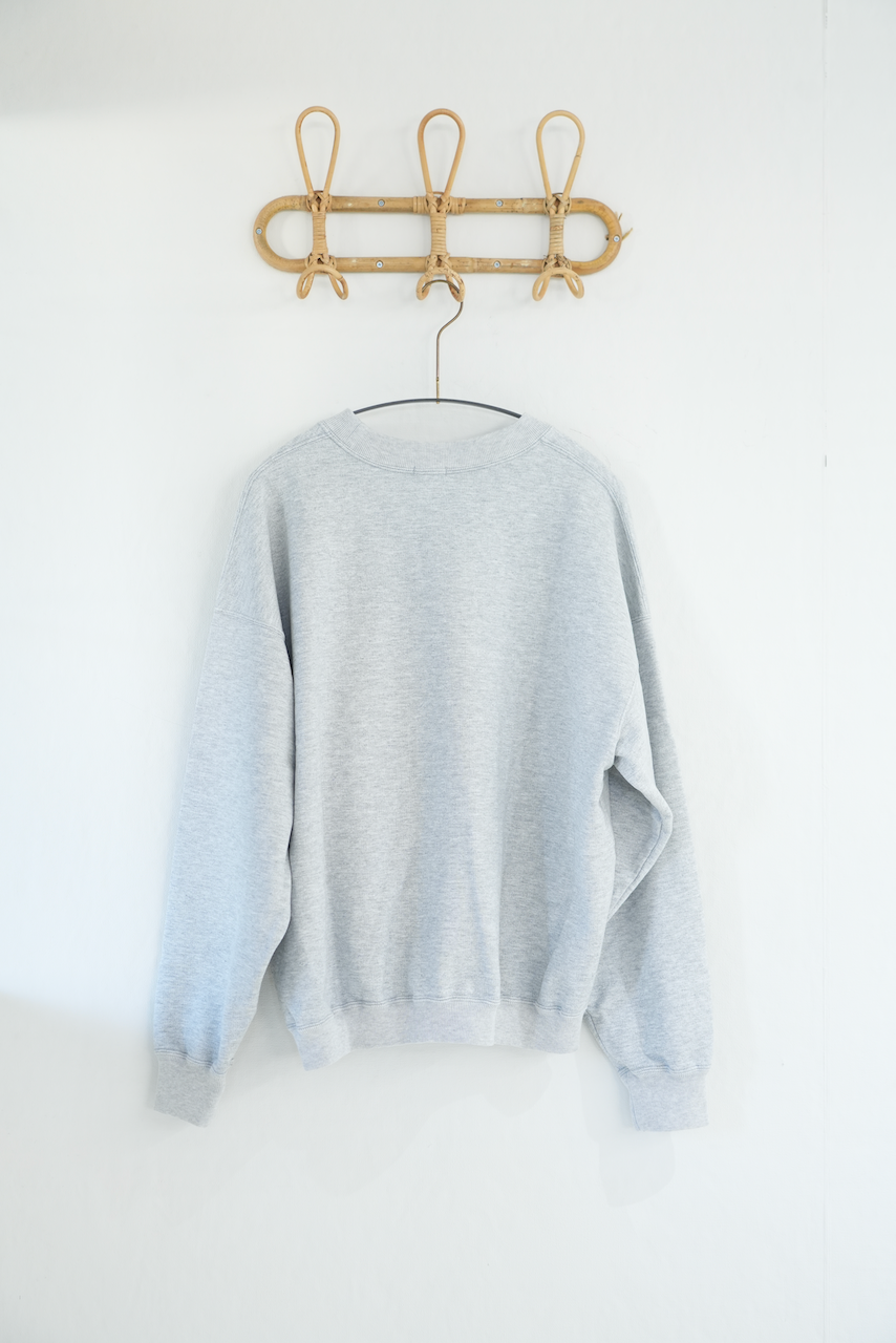 AWASA・スーピマエイジングコットン クルーネック スウェット