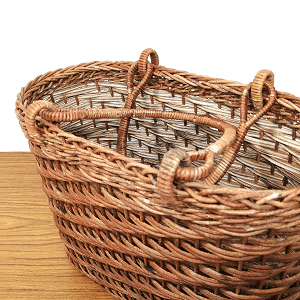 あけび-かごバッグ｜ほら編み｜中サイズ｜小判底｜青森県のあけびかご