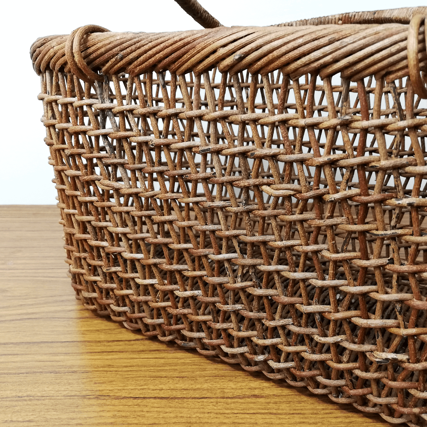 あけび-かごバッグ｜こだし編み｜大サイズ｜小判底｜浅型｜青森県の