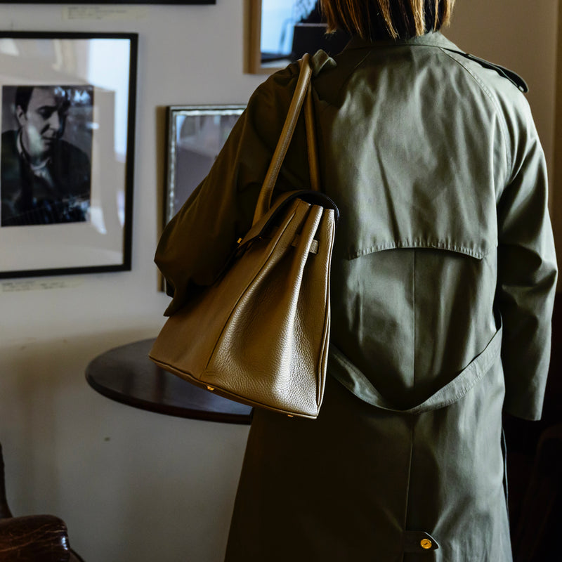 シュリンクレザー×クロコパターンレザー]ヴォヤージュLバッグcolor