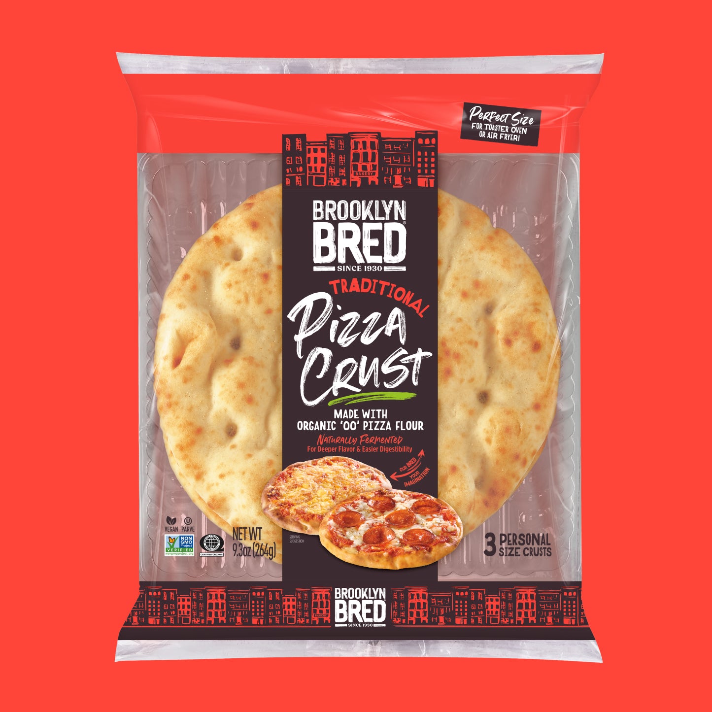 Traditional Pizza Crust - Made with Organic '00' Flour – Brooklyn Bred