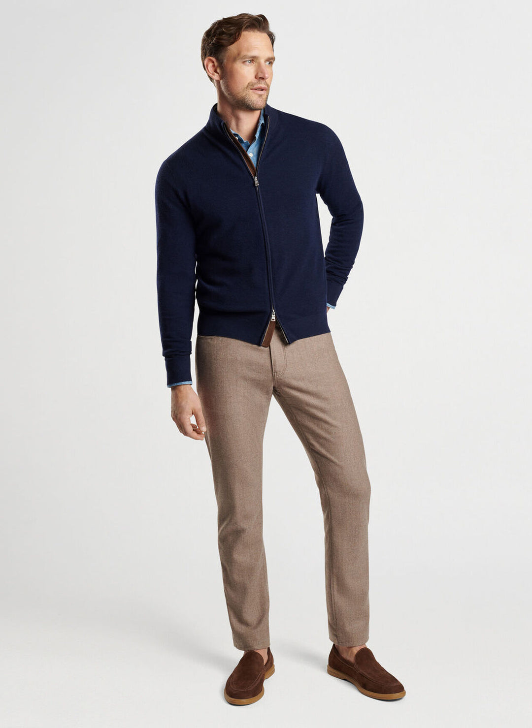 PETER MILLAR SLD FULLZIP CARDIGAN – Bratteli Family Stores