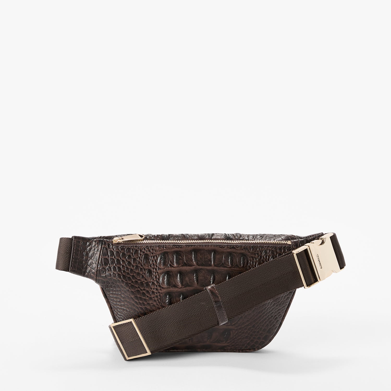 Hollis Leather Belt Bag | Chocolate Alden Road | BRAHMIN