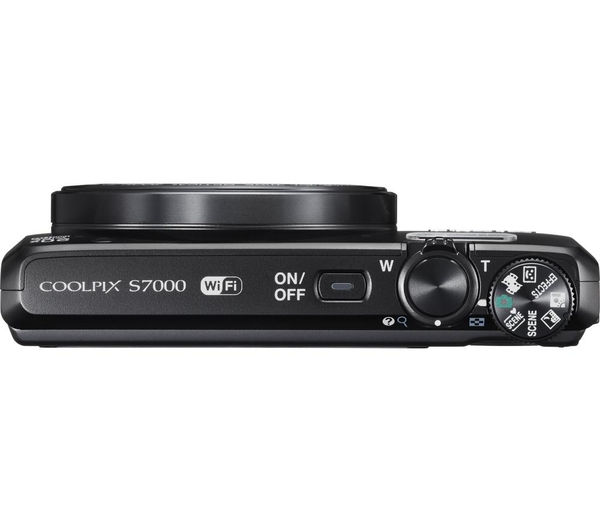 NIKON COOLPIX S7000 Superzoom Compact Camera - Black - VNA800E1