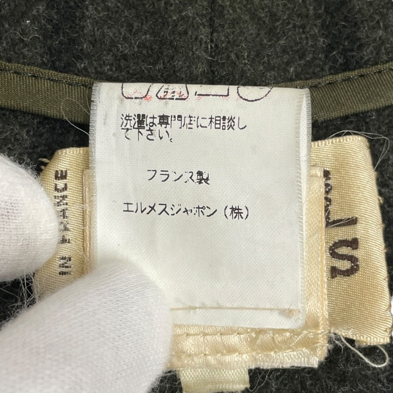 HERMES】エルメス ジレ チェック柄 ベスト メンズ ウール ジャポンタグ