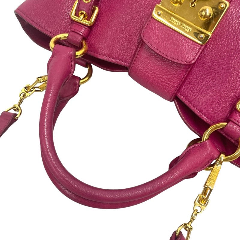 MIUMIU ミュウミュウ マドラス 2way ショルダーバッグ ハンドバッグ